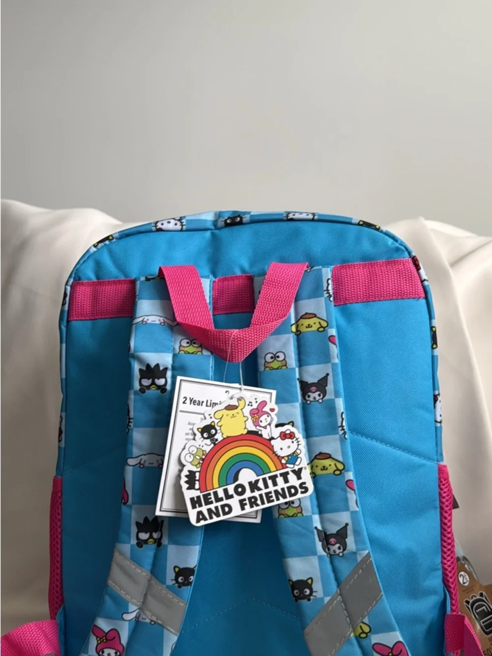 Hello Kitty Sequin Backpack and Pink Character Lunch Bag Set